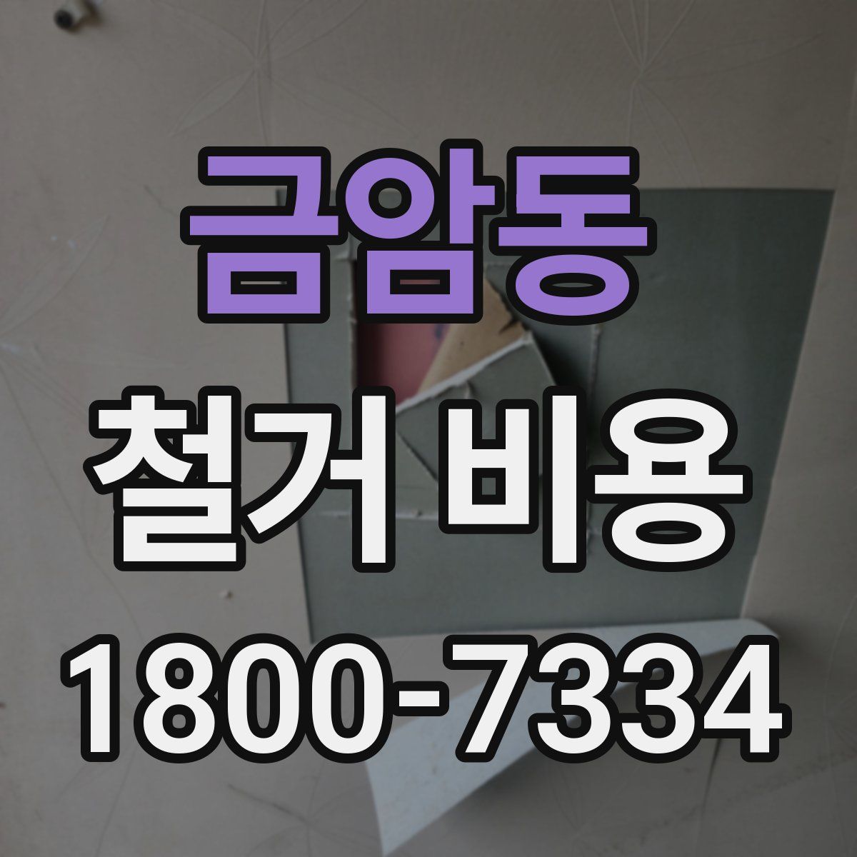 금암동 철거 비용