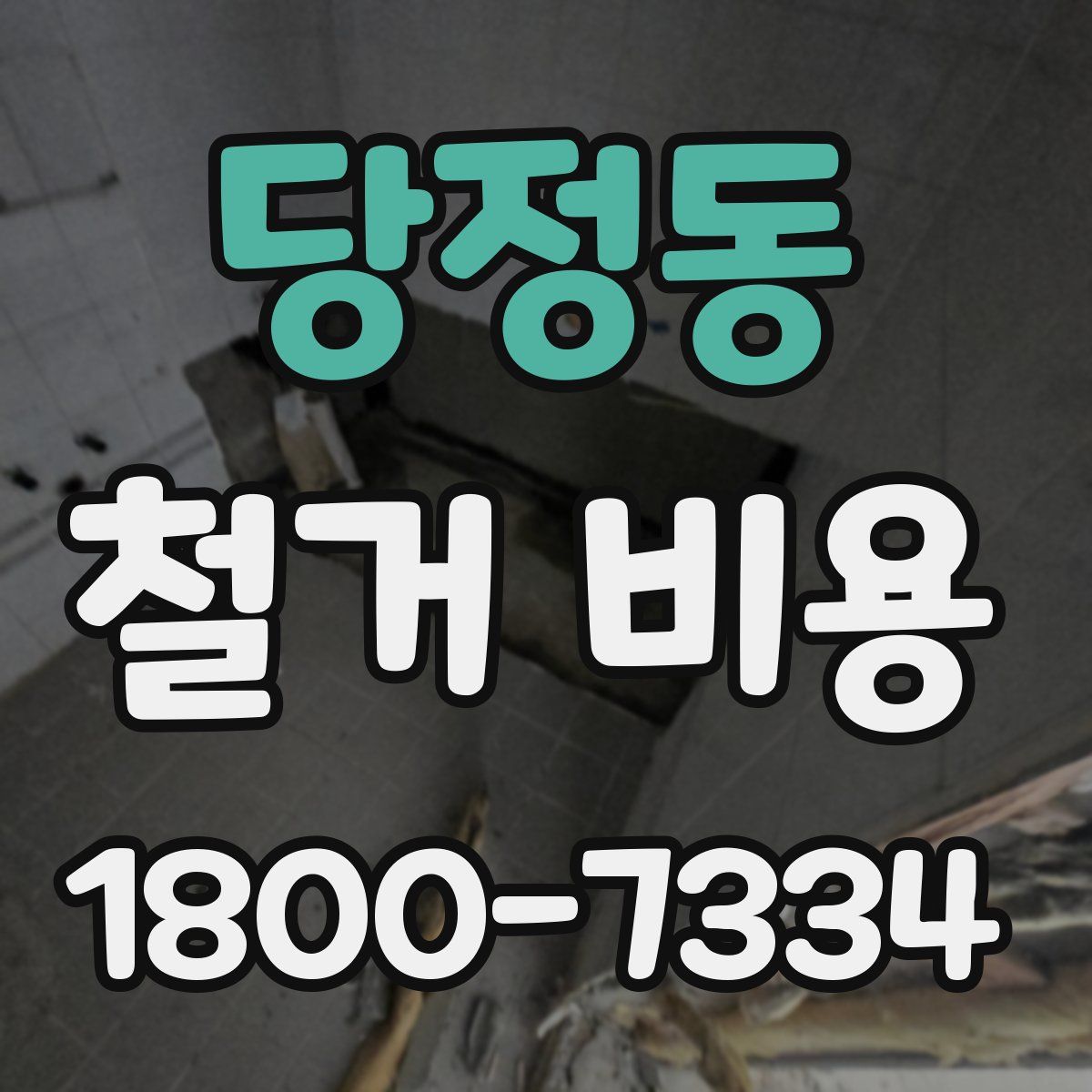 당정동 철거 비용