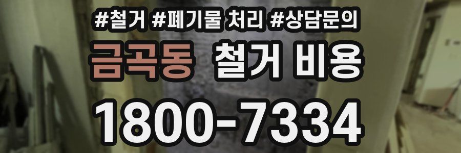 금곡동 철거 비용