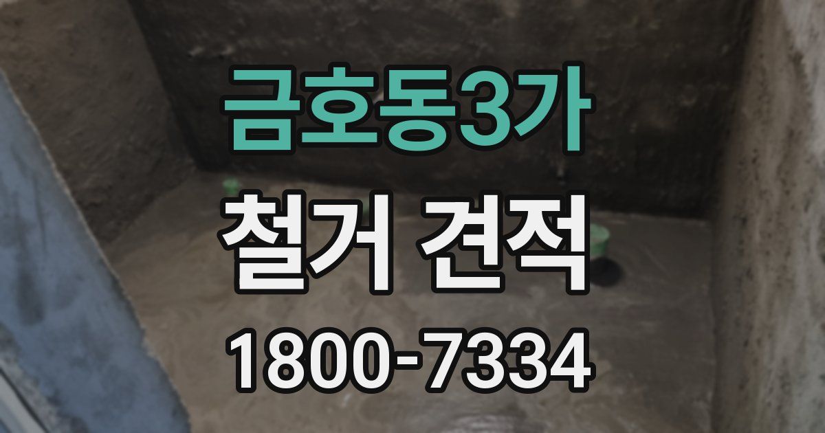 금호동3가 철거 견적