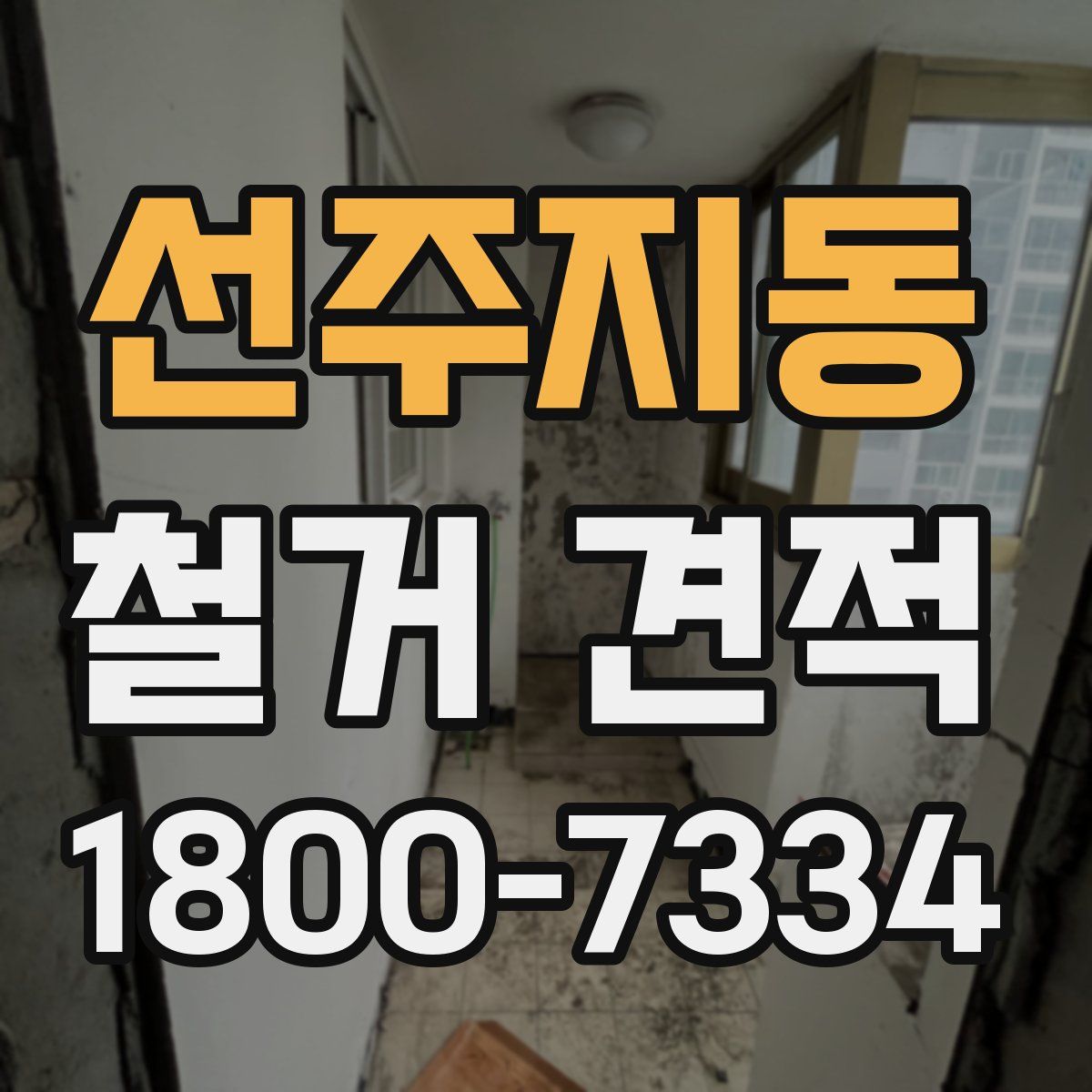 선주지동 철거 견적