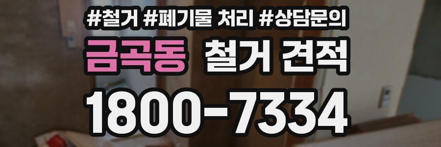 금곡동 철거 견적