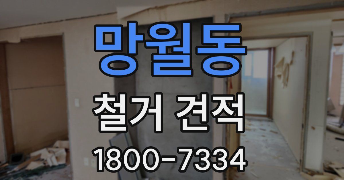 망월동 철거 견적