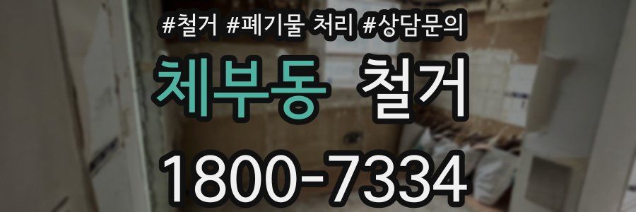 체부동 철거