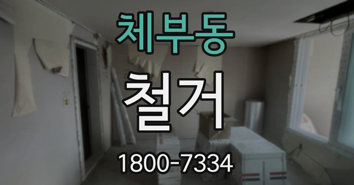 체부동 철거