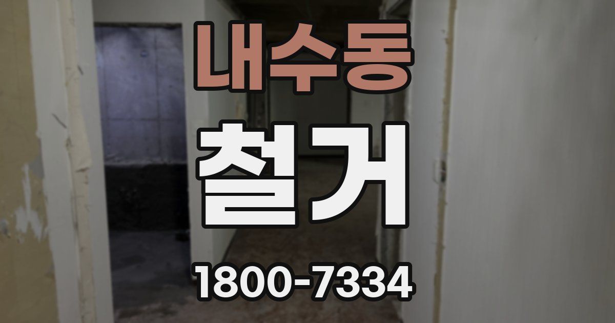 내수동 철거