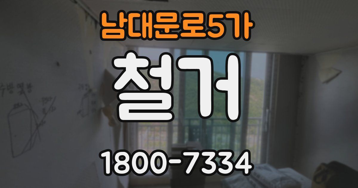 남대문로5가 철거
