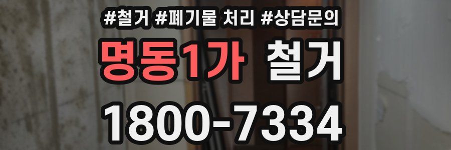 명동1가 철거