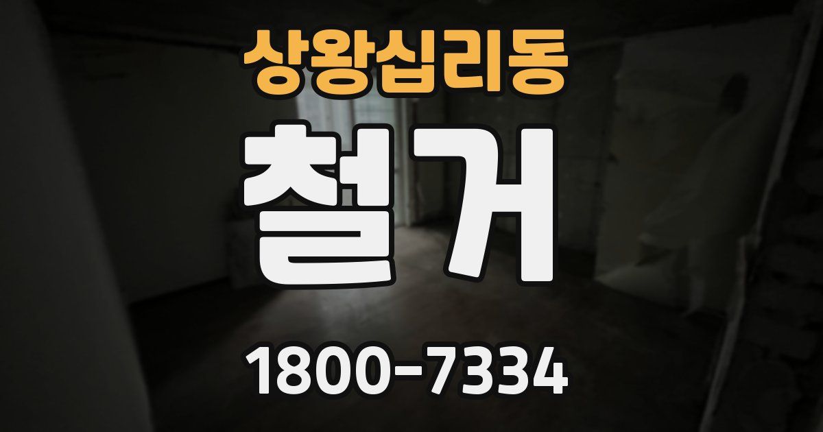 상왕십리동 철거