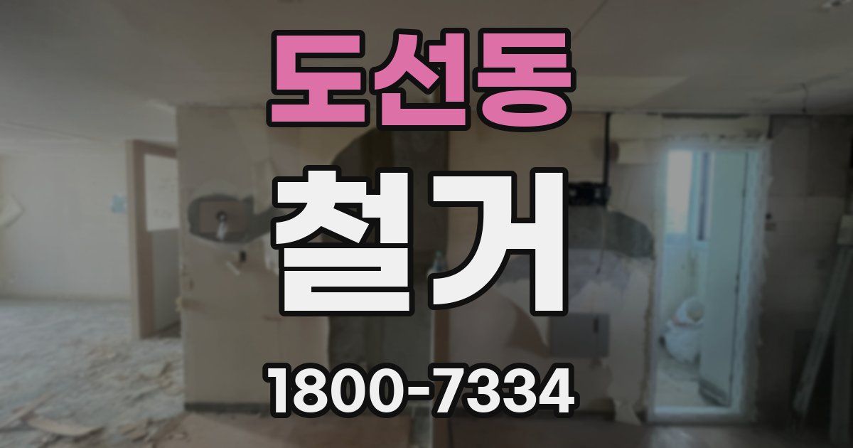 도선동 철거