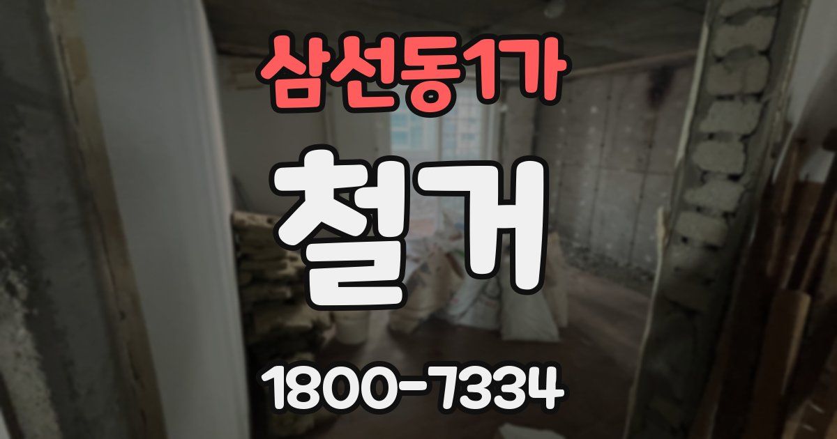 삼선동1가 철거