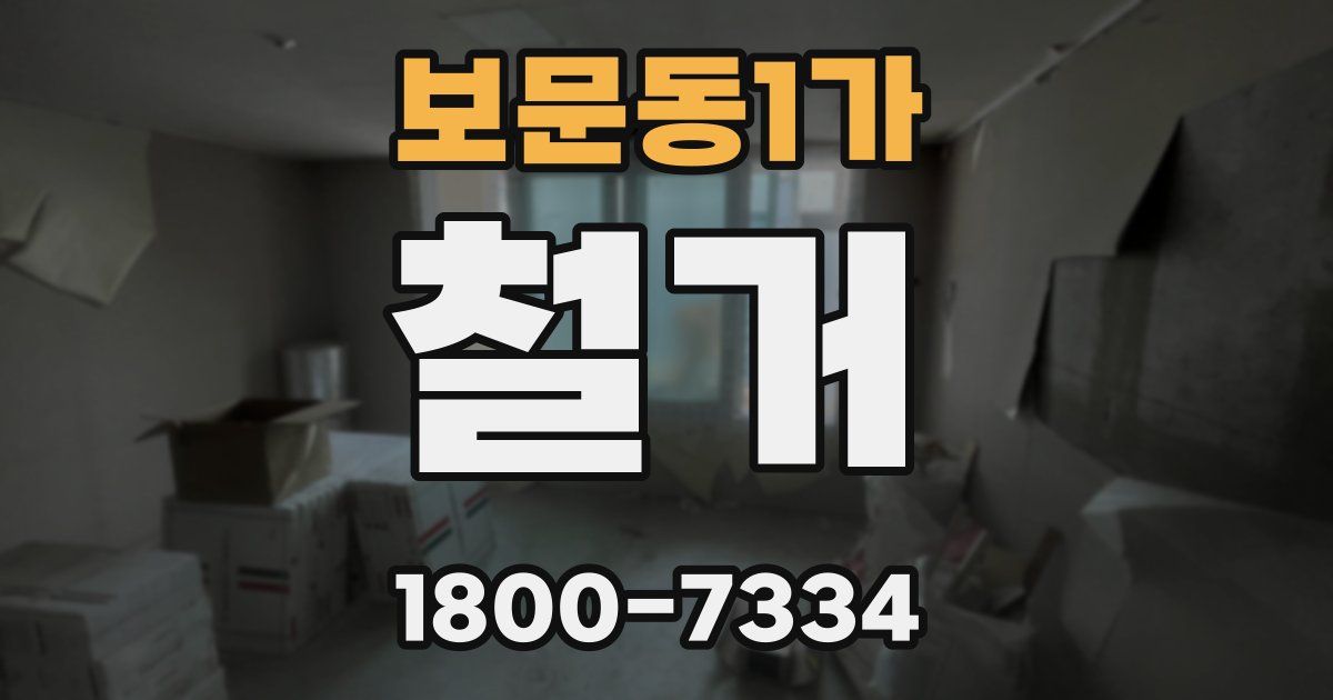 보문동1가 철거