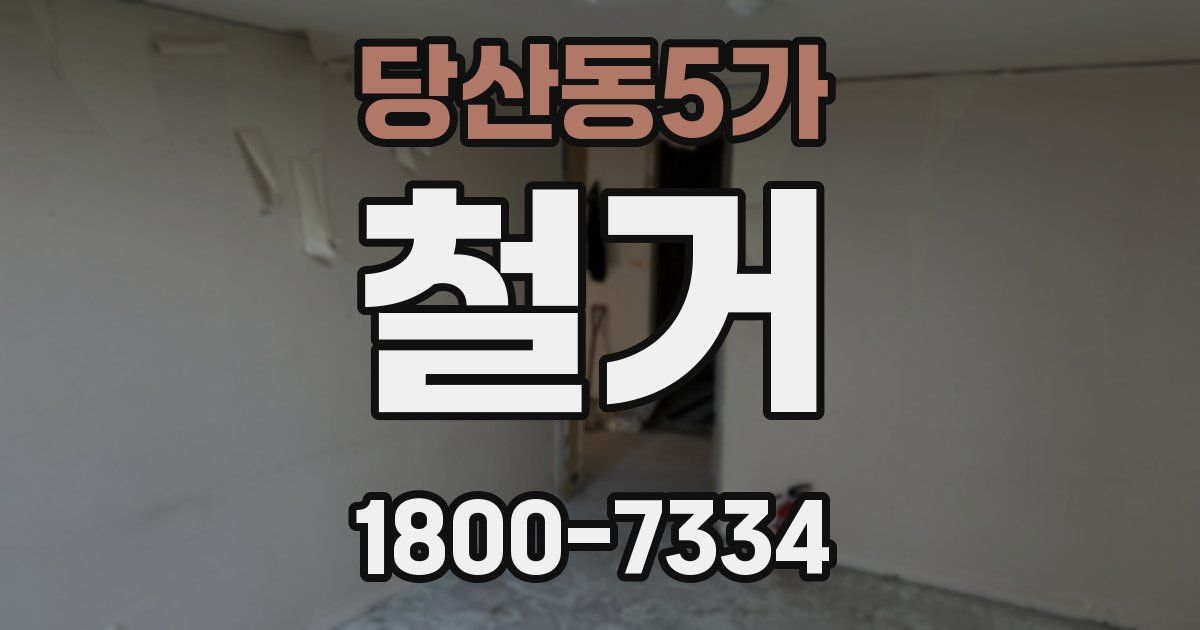 당산동5가 철거