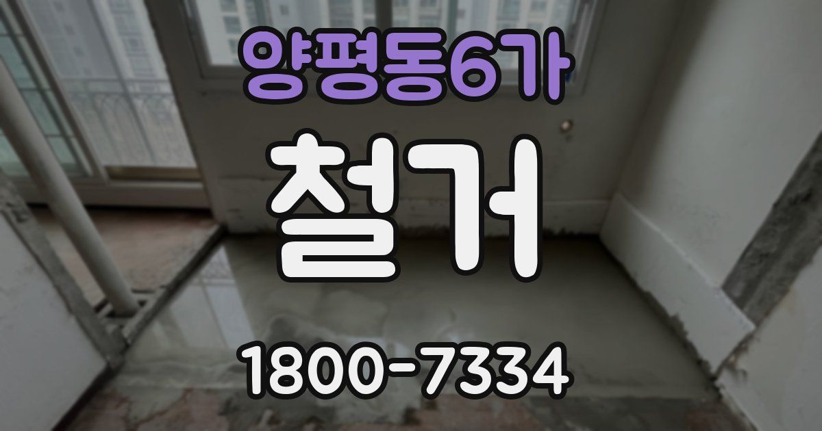 양평동6가 철거