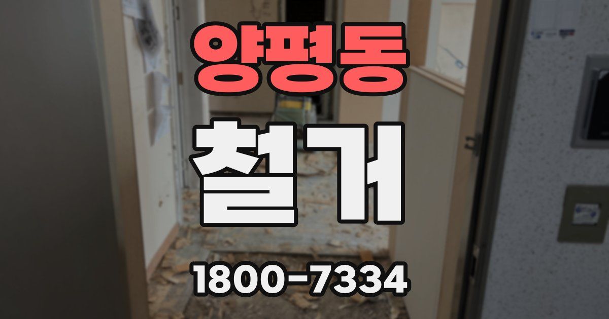 양평동 철거