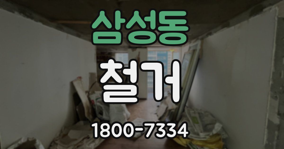 삼성동 철거