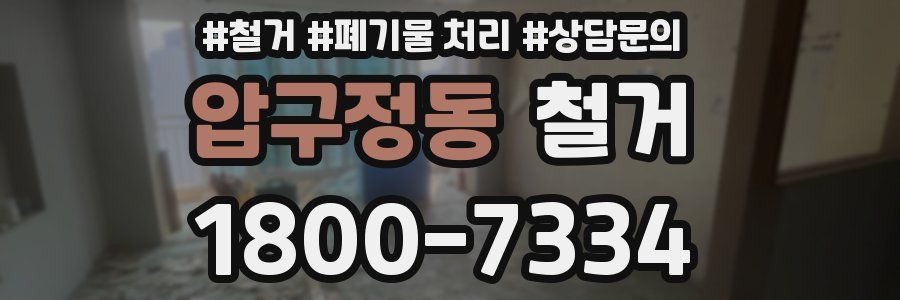 압구정동 철거