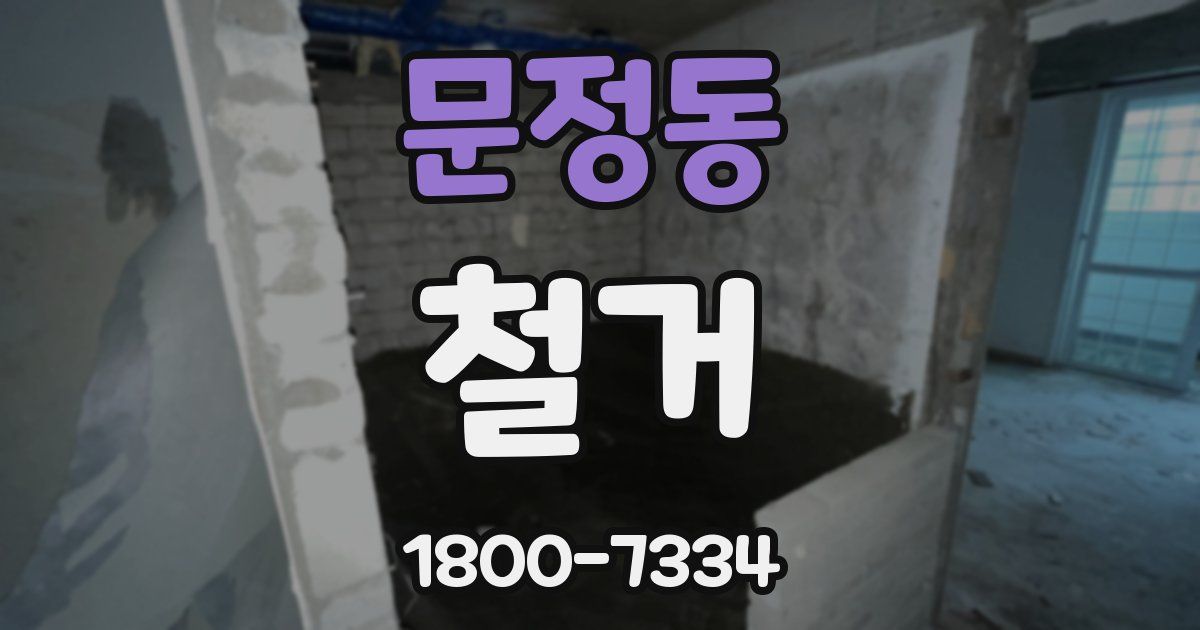 문정동 철거