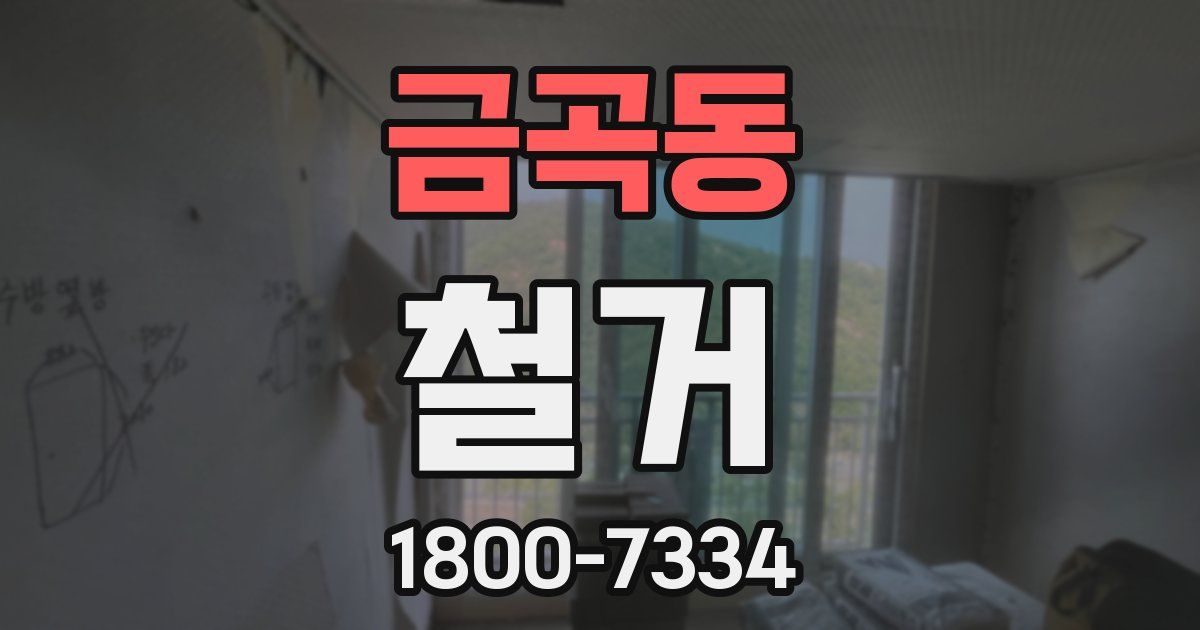 금곡동 철거