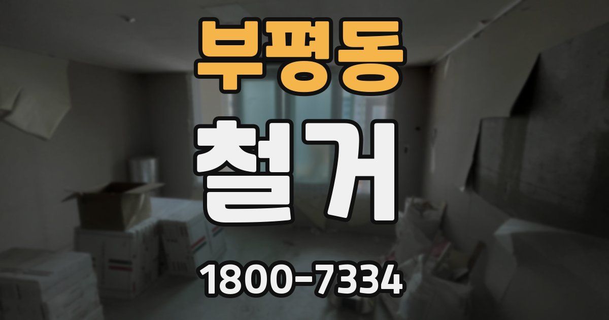 부평동 철거