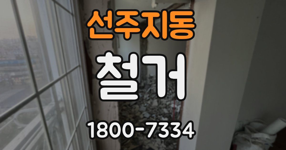 선주지동 철거