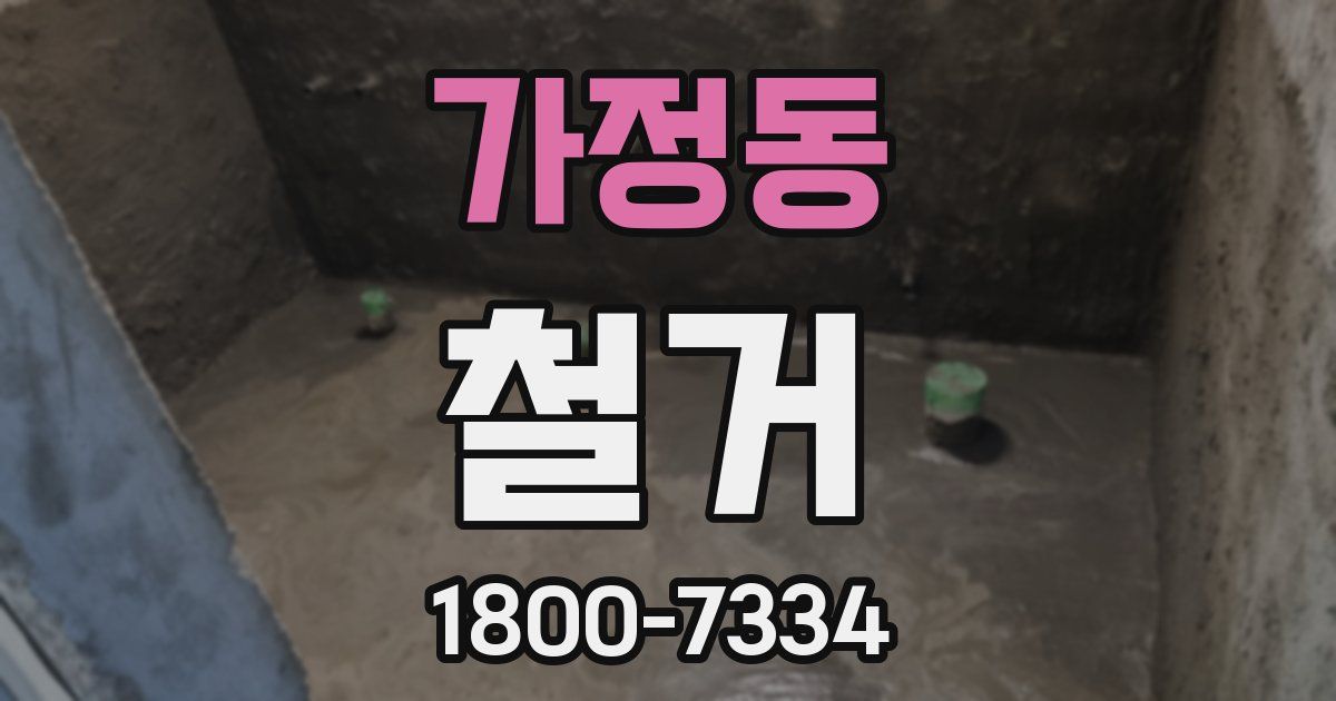 가정동 철거