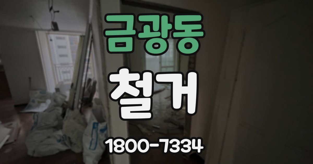 금광동 철거
