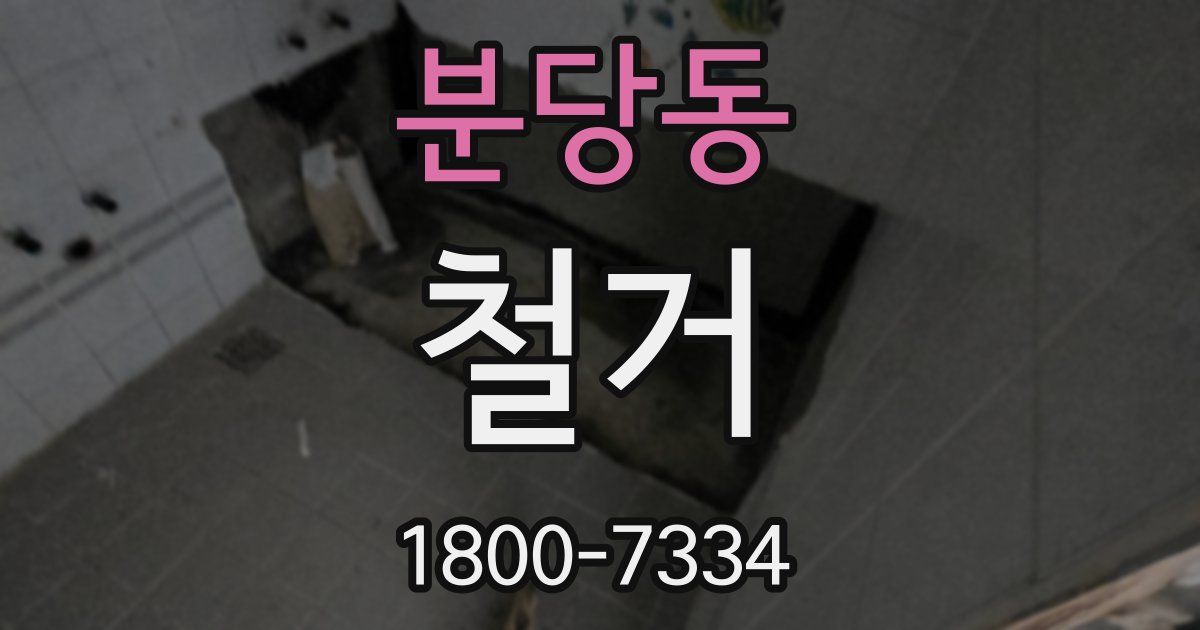분당동 철거