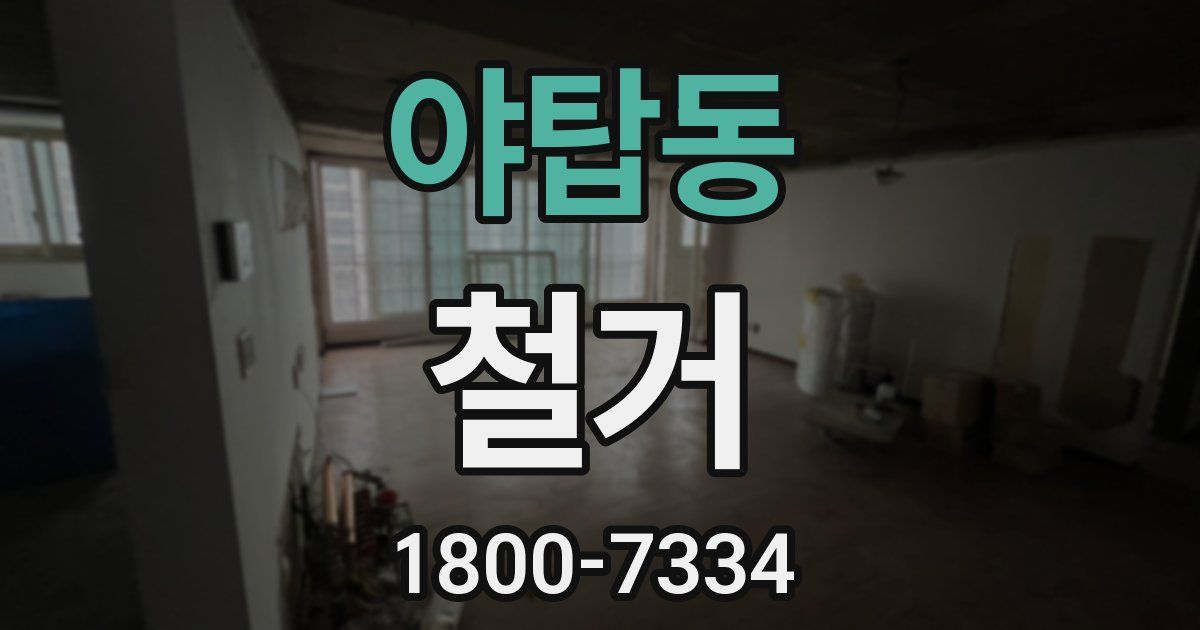야탑동 철거
