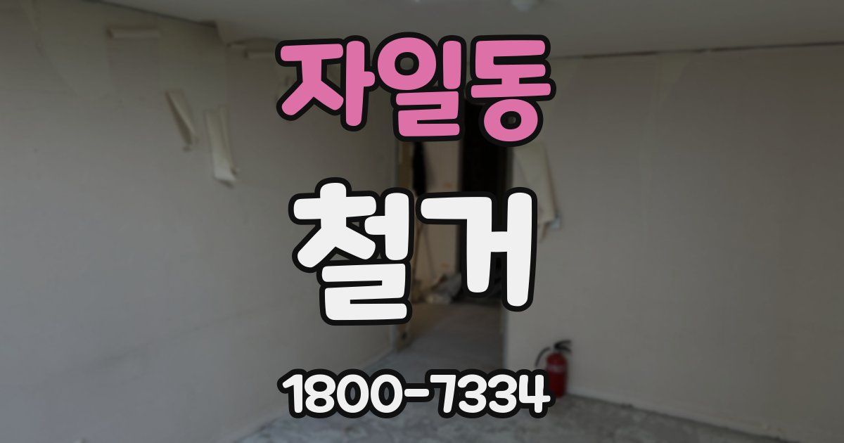자일동 철거