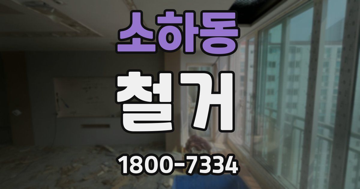 소하동 철거