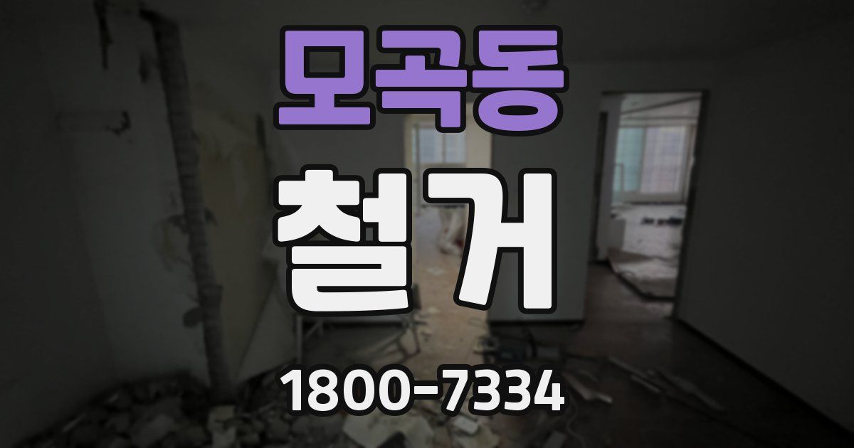 모곡동 철거