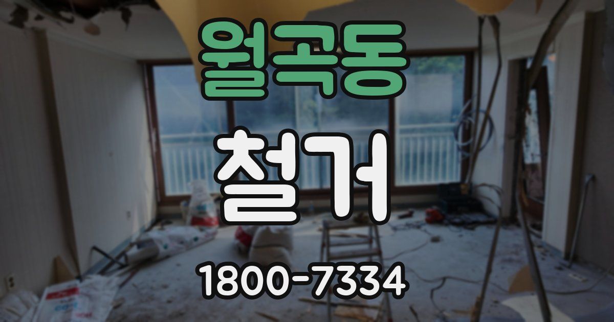 월곡동 철거