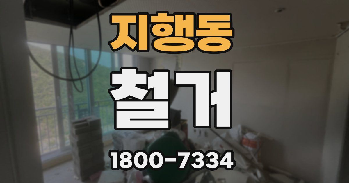 지행동 철거