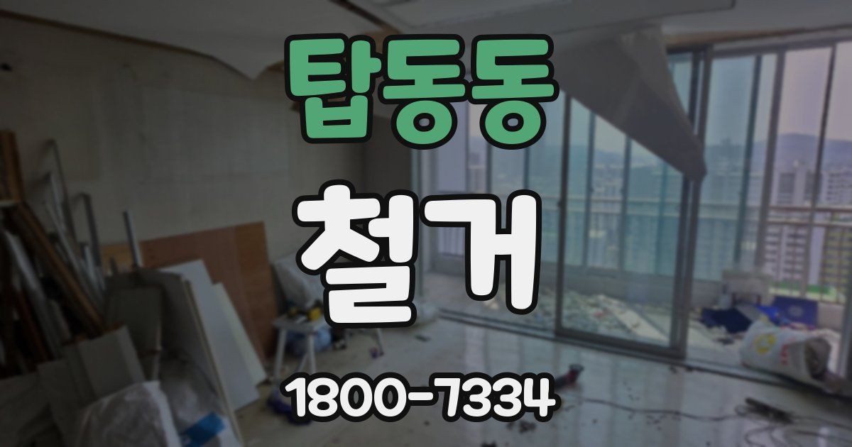 탑동동 철거