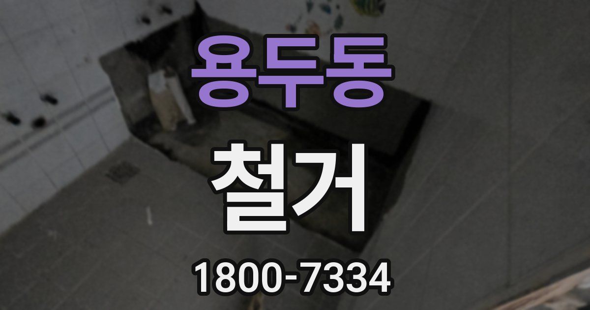 용두동 철거