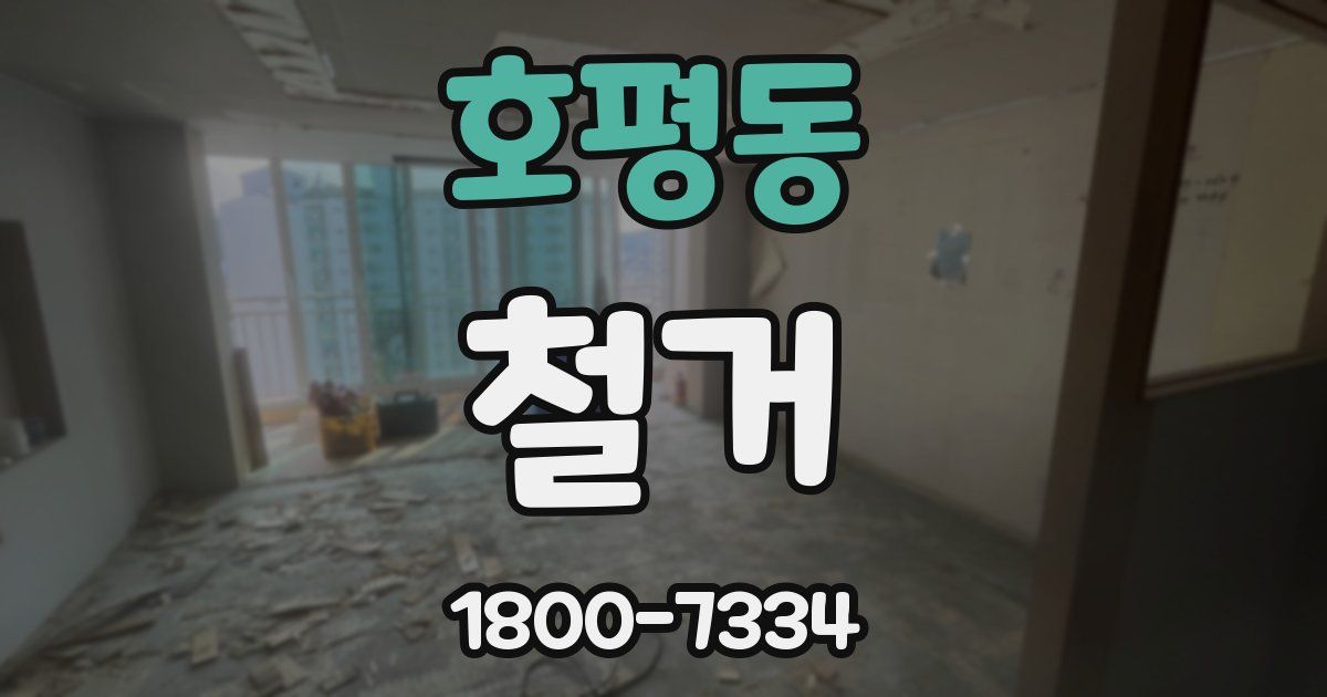 호평동 철거