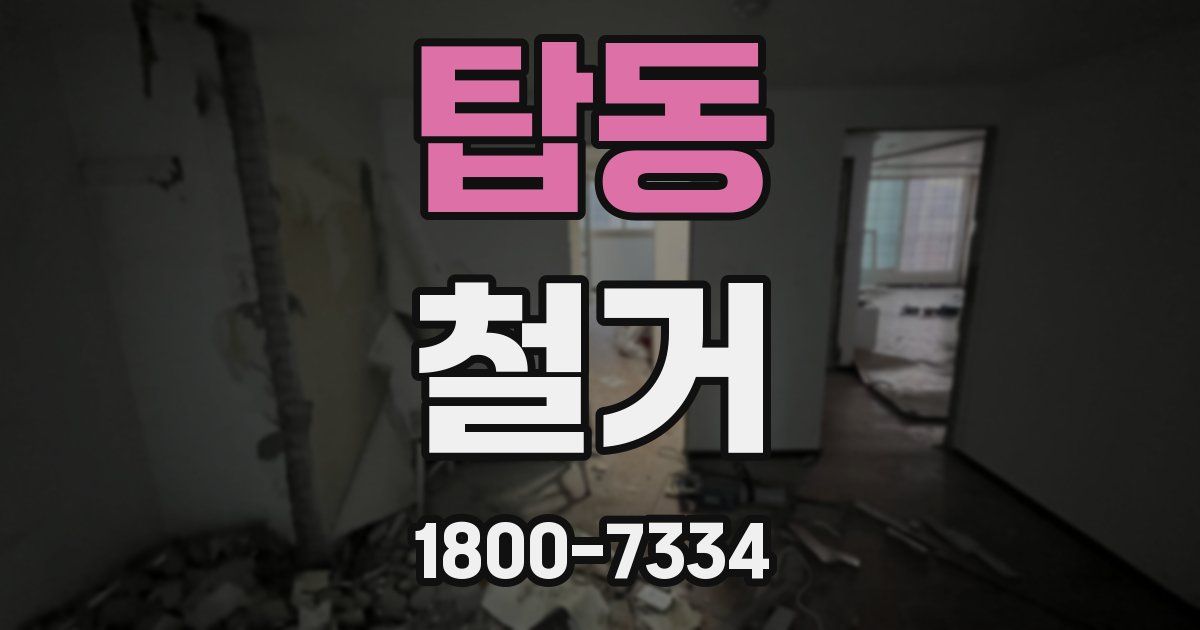 탑동 철거