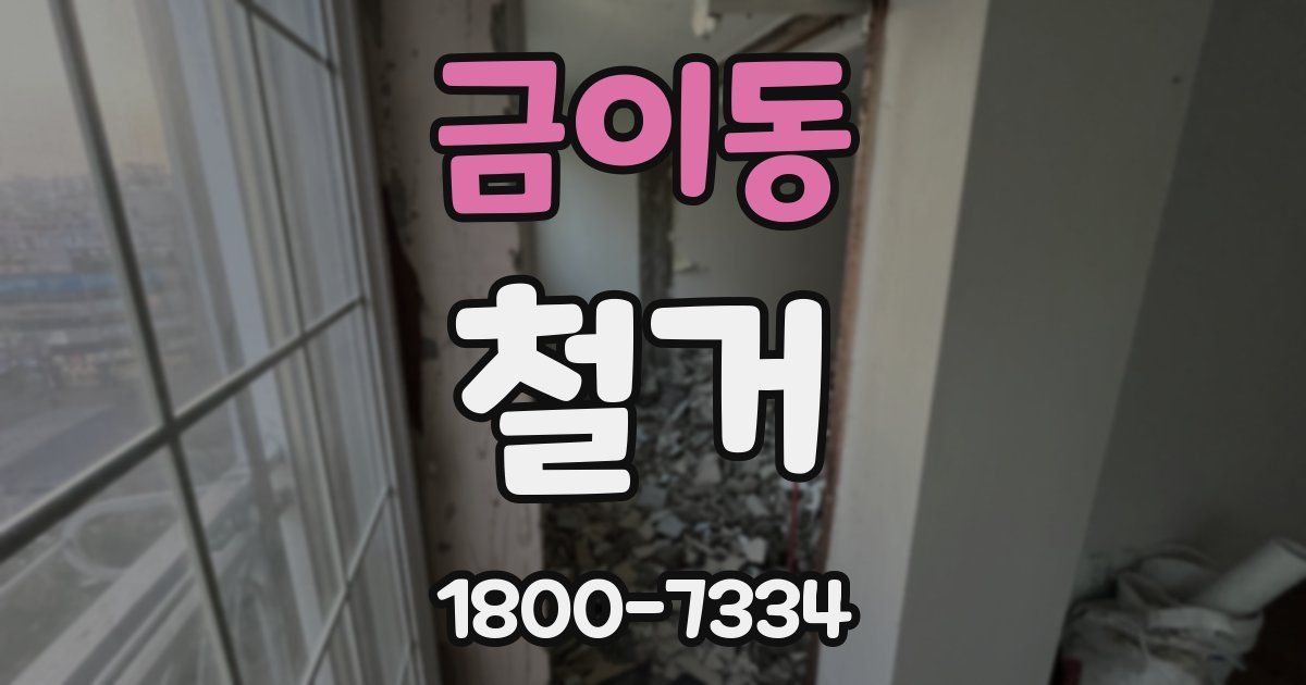 금이동 철거