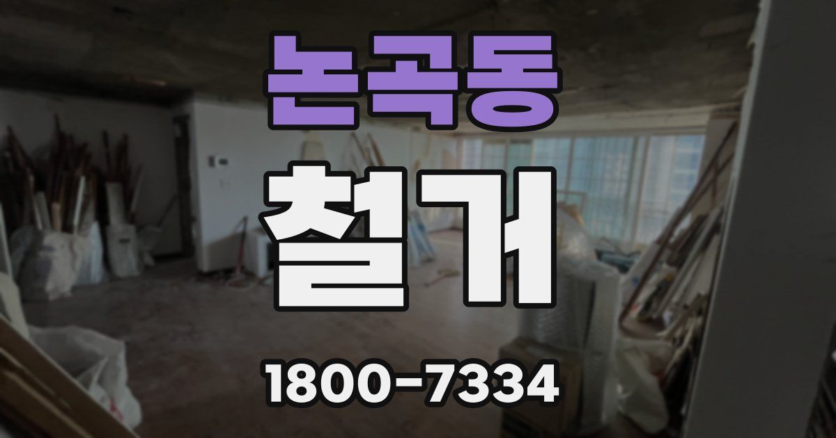 논곡동 철거