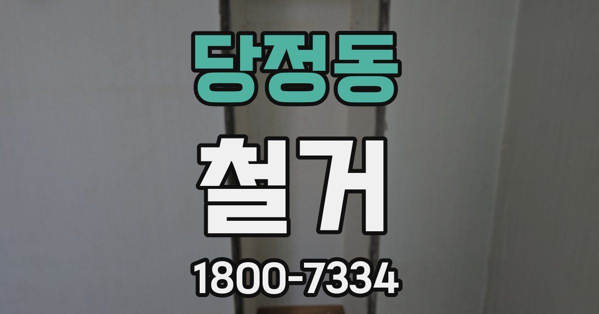 당정동 철거