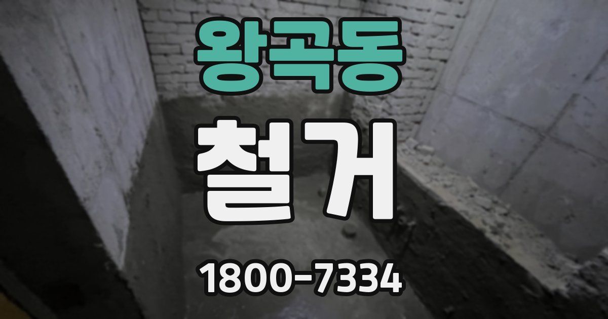 왕곡동 철거