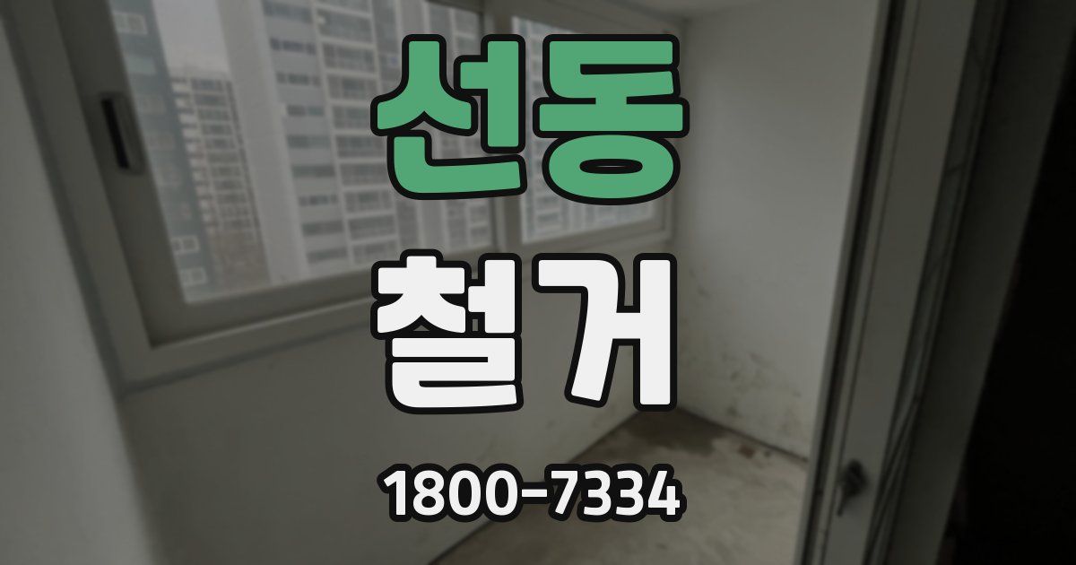 선동 철거