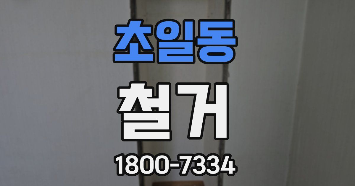 초일동 철거