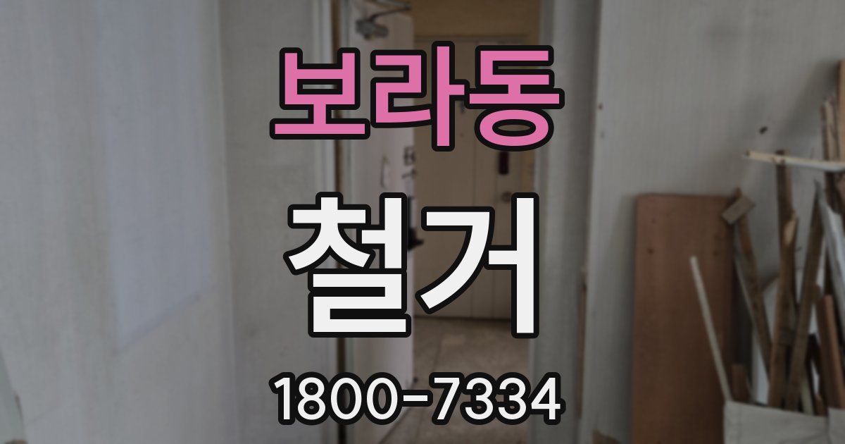 보라동 철거