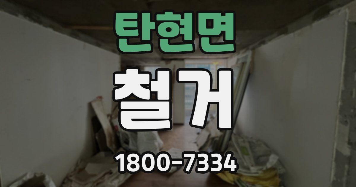 탄현면 철거