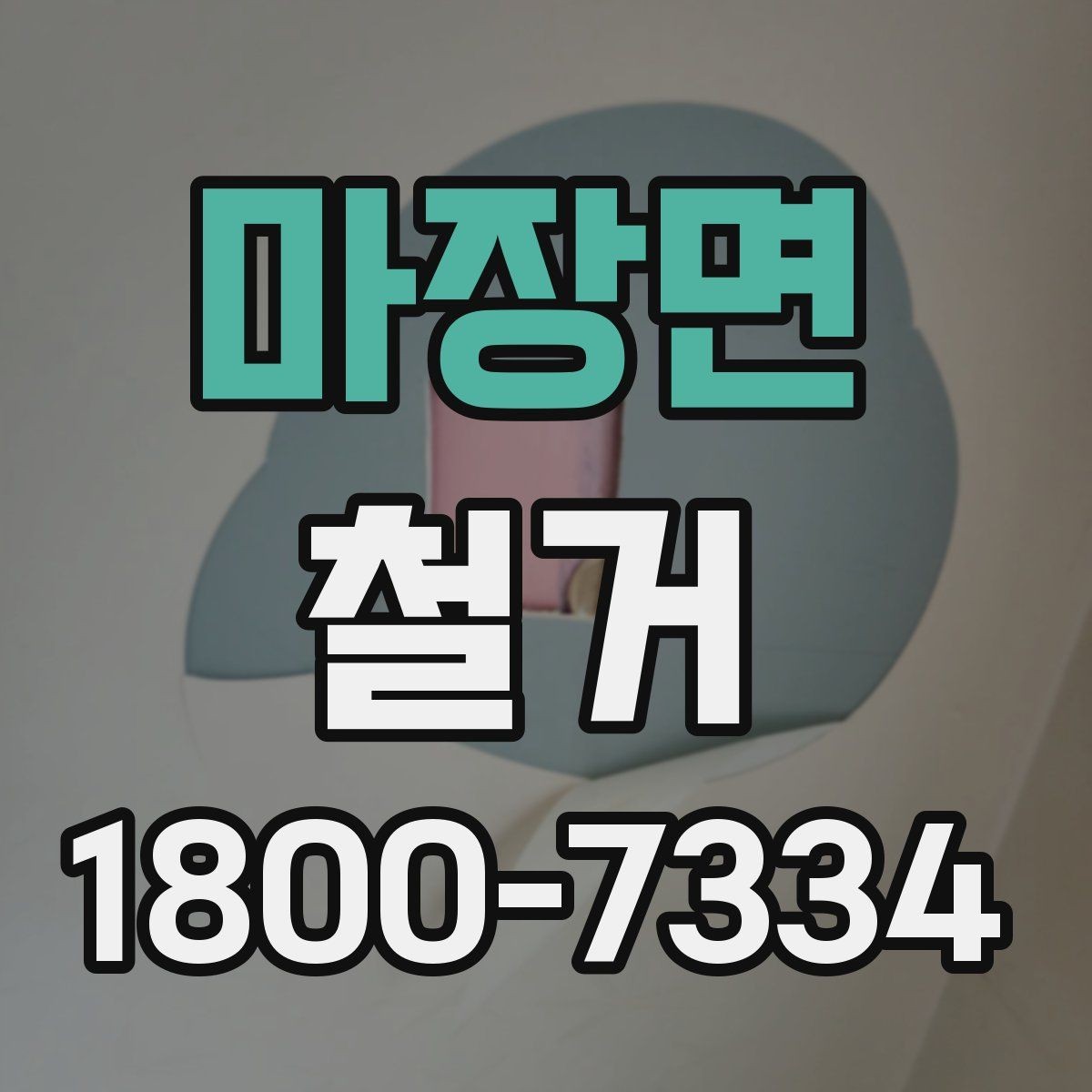 마장면 철거 작업 전 사진으로 남겨둘 부분