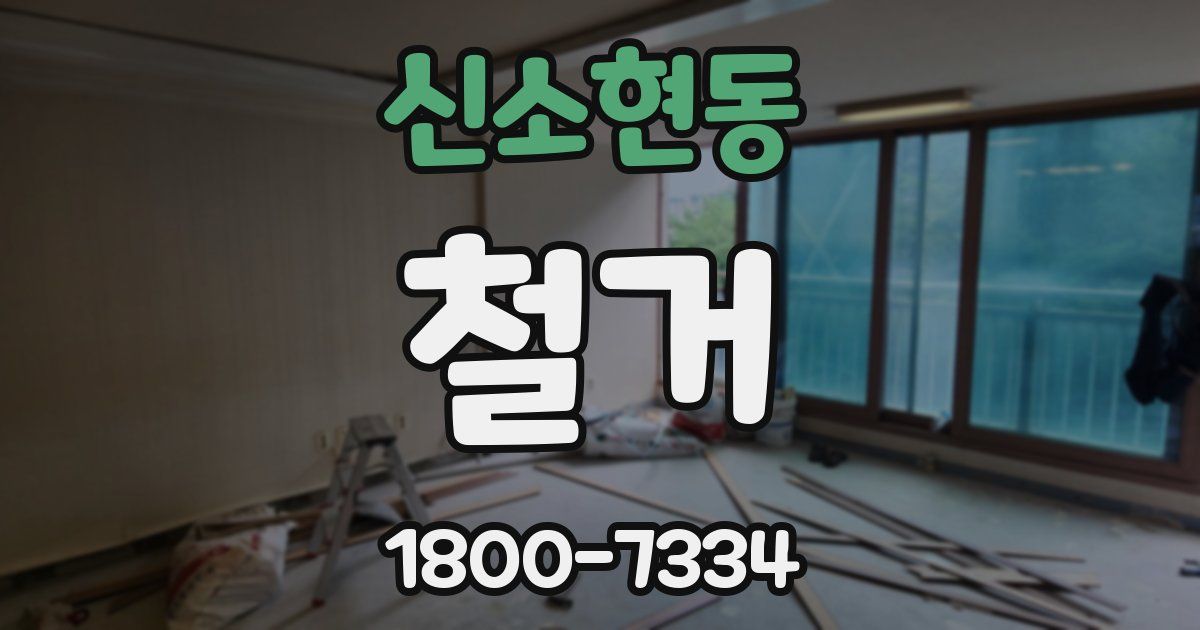 신소현동 철거