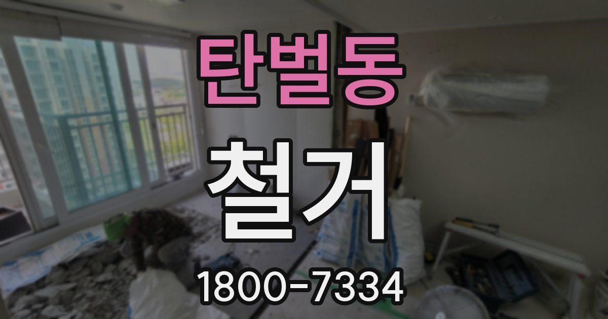 탄벌동 철거