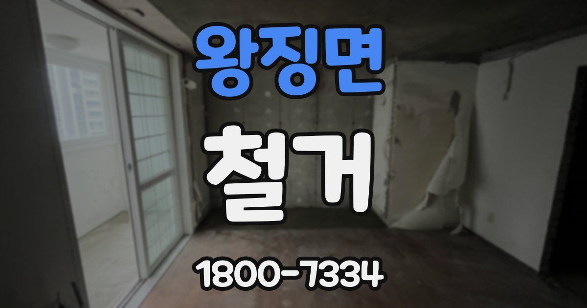 왕징면 철거